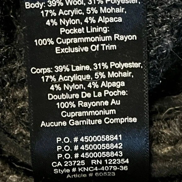 Aritzia Wilfred | Wool Blend Sweater Coat | Size S - Picture 5 of 8